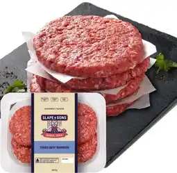 IGA Slape & Sons Gourmet Range Texas Beef Burgers 480g offer