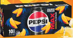 IGA NEW Pepsi Max Mango 10x375mL offer