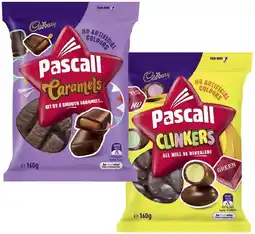 IGA Pascall Chocolate Share Bag 120‑185g or Cadbury Bitesize 120‑150g Selected Varieties offer