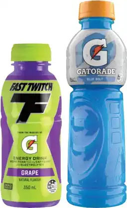 IGA Gatorade 600mL or Fast Twitch 350mL Selected Varieties offer