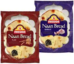 IGA Mission Naan Bread 4‑6 Pack Selected Varieties offer