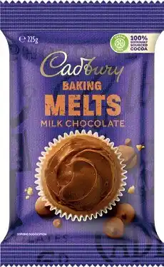 IGA Cadbury Baking Chocolate Melts 225g or Chips 200g Selected Varieties offer