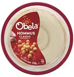 IGA Obela Hommus Dip 220g Selected Varieties offer