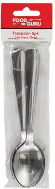 IGA Food Guru Stainless Steel Cutlery Teaspoon 6 Pack Selected Varieties offer