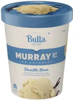 IGA Bulla Murray Ice Creamery 1 Litre Selected Varieties offer