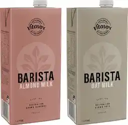 IGA Vitasoy Barista Oat Milk or Almond Milk 1 Litre offer