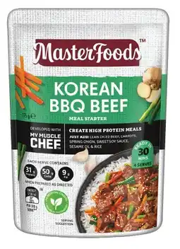 IGA MasterFoods My Muscle Chef Recipe Base 175g Selected Varieties offer