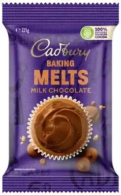 IGA Cadbury Baking Chocolate Melts 225g, Block 180g or Chips 200g Selected Varieties offer