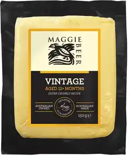IGA Maggie Beer Cheddar Cheese 150g Selected Varieties offer