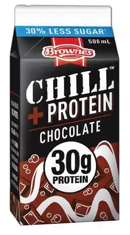 IGA Brownes Chill + Protein Flavoured Milk 500mL Selected Varieties offer