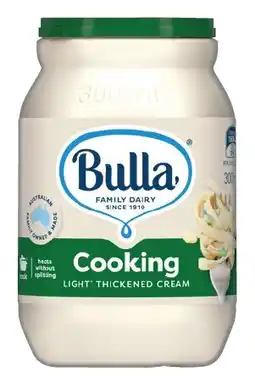 IGA Bulla Light Thickened Cooking Cream 300mL offer
