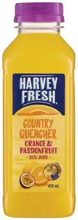IGA Harvey Fresh Country Orange Juice 450mL Selected Varieties offer