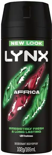 IGA Lynx Deodorant Body Spray 165mL Selected Varieties offer