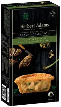 IGA Herbert Adams Gourmet Pies 2 Pack Selected Varieties offer