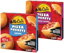 IGA McCain Pizza Pockets 400g Selected Varieties offer