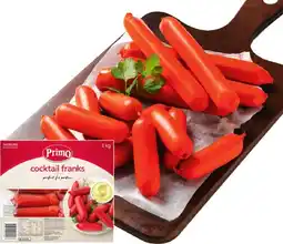 IGA Primo Cocktail or Thin Frankfurts 1kg offer