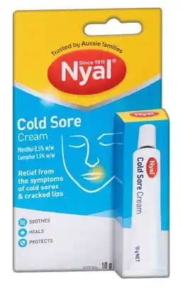 IGA Nyal Cold Sore Cream 10g offer
