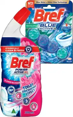IGA Bref Rim Block Toilet Cleaner 50g or Gel 600‑700mL Selected Varieties offer