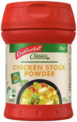 IGA Continental Stock Powder 120‑130g Selected Varieties offer