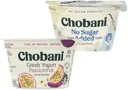 IGA Chobani Greek Yogurt 150-160g Selected Varieties offer