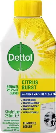 IGA Dettol Washing Machine Cleaner 250ml Selected Varieties offer