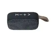 Officeworks Qudo Fabric Bluetooth Speaker Black and Charcoal offer
