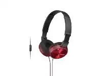 Officeworks Sony Folding Headphones Red ZX310 offer