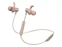 Officeworks Qudo Wireless Sports IPX4 Sweatproof Earphones Rose Gold offer