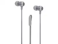 Officeworks The Coop Idea thecoopidea Earphones with Pouch Grey offer