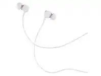 Officeworks Qudo Earphones with EVA Case White/Rose Gold offer