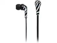 Otto In-Ear Earphones Zebra