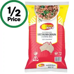 Woolworths SunRice Australian Medium Grain Rice 10 kg offer