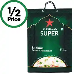 Woolworths Alishaan Super Basmati Rice 5 kg offer