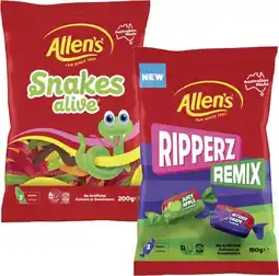 Coles Allen's Lollies 140g-200g offer