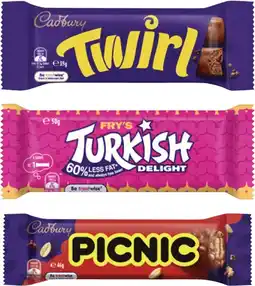 Coles Cadbury Chocolate Bar 30g-55g offer