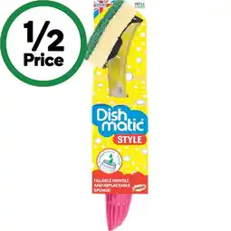 Woolworths Dishmatic Sponge Handle Pk 1 offer