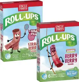 Coles Uncle Tobys Roll Ups 94g offer