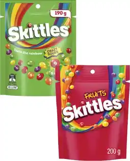 Coles Skittles 120g-200g offer