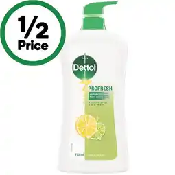 Woolworths Dettol Profresh Shower Gel Body Wash 950ml offer