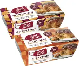 Coles Aunt Betty's Pudding 2 Pack 190g-220g offer
