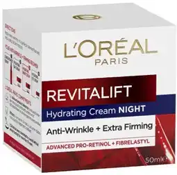Coles L'Oréal Revitalift Anti-Wrinkle Night Cream 50mL offer