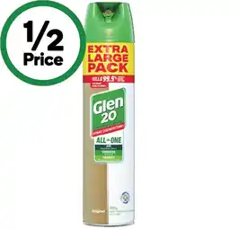 Woolworths Glen 20 Disinfectant Spray 490g offer