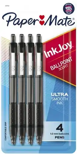Coles Papermate Inkjoy 300rt Ballpoint Pens 4 Pack offer