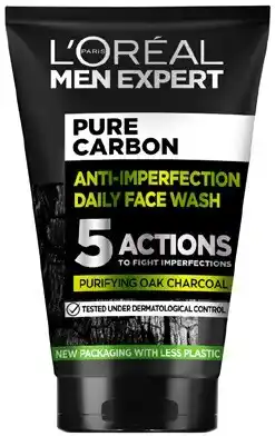 Coles L'Oréal Men Pure Carbon Face Wash 100mL offer