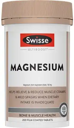 Coles Swisse Ultiboost Magnesium Tablets 200 Pack^ offer