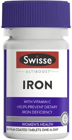 Coles Swisse Ultiboost Iron Tablets 30 Pack^ offer
