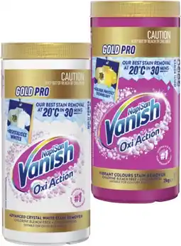 Coles Vanish Napisan Oxi Action Gold Pro Stain Remover 2kg offer