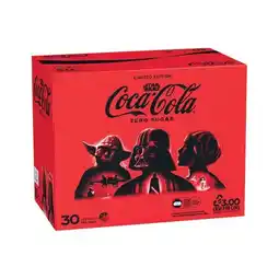 Woolworths Coca-Cola Classic, Diet or Zero Sugar Soft Drink Varieties 30 x 375ml offer