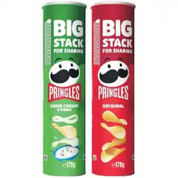 Woolworths Pringles Big Stack for Sharing Potato Chips 170g offer