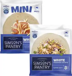Coles Simson's Pantry Premium Wraps 8 Pack-12 Pack 336g-528g offer